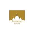 Ramadan logo template vector