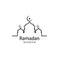 Ramadan logo template vector