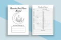 Ramadan daily meal planner interior notebook vector. Muslim festival, Ramadan daily food habit tracker journal. Ramadan iftar,