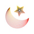 Ramadan moon stars design Royalty Free Stock Photo