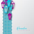 Ramadan Mubarak holiday background. Royalty Free Stock Photo