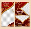 Ramadan Mubarak sale banner, poster, flyer, for advertisement, vector eps 10 template and also to suitable for eid mubarak