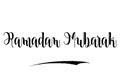 Ramadan Mubarak Typography Lettering Text Vector Design Quote