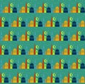 Ramadan night pattern background