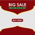 Ramadan Big Sale Buy Now Vector Template Design Illustration