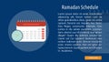 Ramadan Schedule Banner Concept