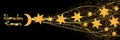 Ramadan six star gold glitter banner effect Royalty Free Stock Photo