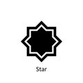 ramadan star icon. Element of Ramadan illustration icon. Muslim, Islam signs and symbols can be used for web, logo, mobile app, UI