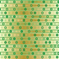 Ramadan star small symmetry stripe gold seamless pattern