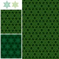 Ramadan 6 star symmetry seamless pattern