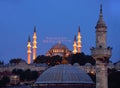 Ramadan Suleymaniye mosque istanbul Turkey Royalty Free Stock Photo