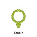Ramadan tasbih outline icon. Element of Ramadan day illustration icon. Signs and symbols can be used for web, logo, mobile app, UI Royalty Free Stock Photo
