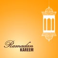 Ramadan themed orange illustration Royalty Free Stock Photo
