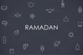 Ramadan Thin Line Icons