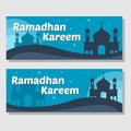 Ramadhan Banner template vector with two different style