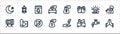 ramadhan line icons. linear set. quality vector line set such as hand gesture, charity, zakat, bedug, fasting, calendar, zakat,