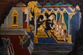 The Ramakian Ramayana mural paintings along the galleries of the Temple of the Emerald Buddha,