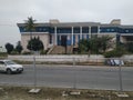 Closeup of new Kandhaya Bhavana or Revenue Building at Ramanagaram