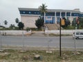 Closeup of new Kandhaya Bhavana or Revenue Building at Ramanagaram