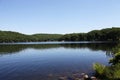 Ramapo Lake view in Ramapo Mountain State Forest in Northern New Jersey Royalty Free Stock Photo