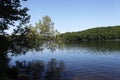 Ramapo Lake view in Ramapo Mountain State Forest in Northern New Jersey Royalty Free Stock Photo