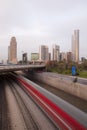 Ramat Gan City at twilight