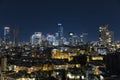 The Ramat Gan And Givatayim City Skyline, Ramat Gan Cityscape at Night, Israel Royalty Free Stock Photo