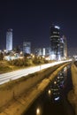 Ramat-Gan at night Royalty Free Stock Photo