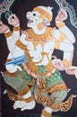 Ramayana Thai Art Fairy Royalty Free Stock Photo
