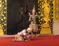 Ramayana thai traditional dance Royalty Free Stock Photo