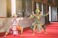 Ramayana thai traditional dance Royalty Free Stock Photo