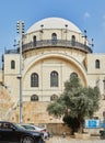 The Ramban synagogue is the oldest functioning synagogue in the Old city. Jerusalem, Israel. Its name is written on the