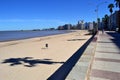 Rambla de la playa pocitos Royalty Free Stock Photo
