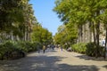 Rambla del Raval in Barcelona, Spain