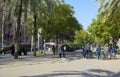 Rambla del Raval in Barcelona, Spain