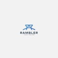 Ramble mountain with letter R logo