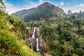 Ramboda waterfall in Sri Lanka Royalty Free Stock Photo