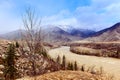 Rambunctious river in Altai mountains Royalty Free Stock Photo