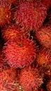 rambutan fruit with a sweet and sour taste Royalty Free Stock Photo