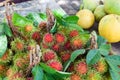 Rambutan fruit, Thailand.