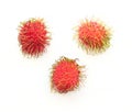 Rambutan red tropical fruit Royalty Free Stock Photo