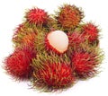 Rambutan sweet delicious fruit isolated on white background