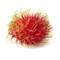 Rambutan sweet fruit isolated over white background Royalty Free Stock Photo