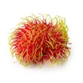 Rambutan sweet fruit isolated over white background Royalty Free Stock Photo