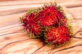 Rambutan a sweet tropical fruit Royalty Free Stock Photo