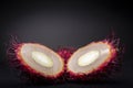 Rambutan tropical exotic edible fruit