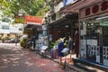 Rambuttri alley - popular street in Bangkok, Thailand Royalty Free Stock Photo