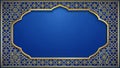 Ramdan frames Ramzaan frames background for Ramzaan royal blue theme for Ramdan Generative By AI Royalty Free Stock Photo