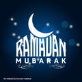 Ramdan Kareem elegent design with unique typography vector