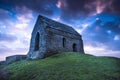 Rame Head lonely Chapel in Cornwall, UK
